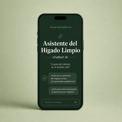 Asistente del Hígado Limpio (chatbot IA) - Tu guía del método en el bolsillo, 24/7